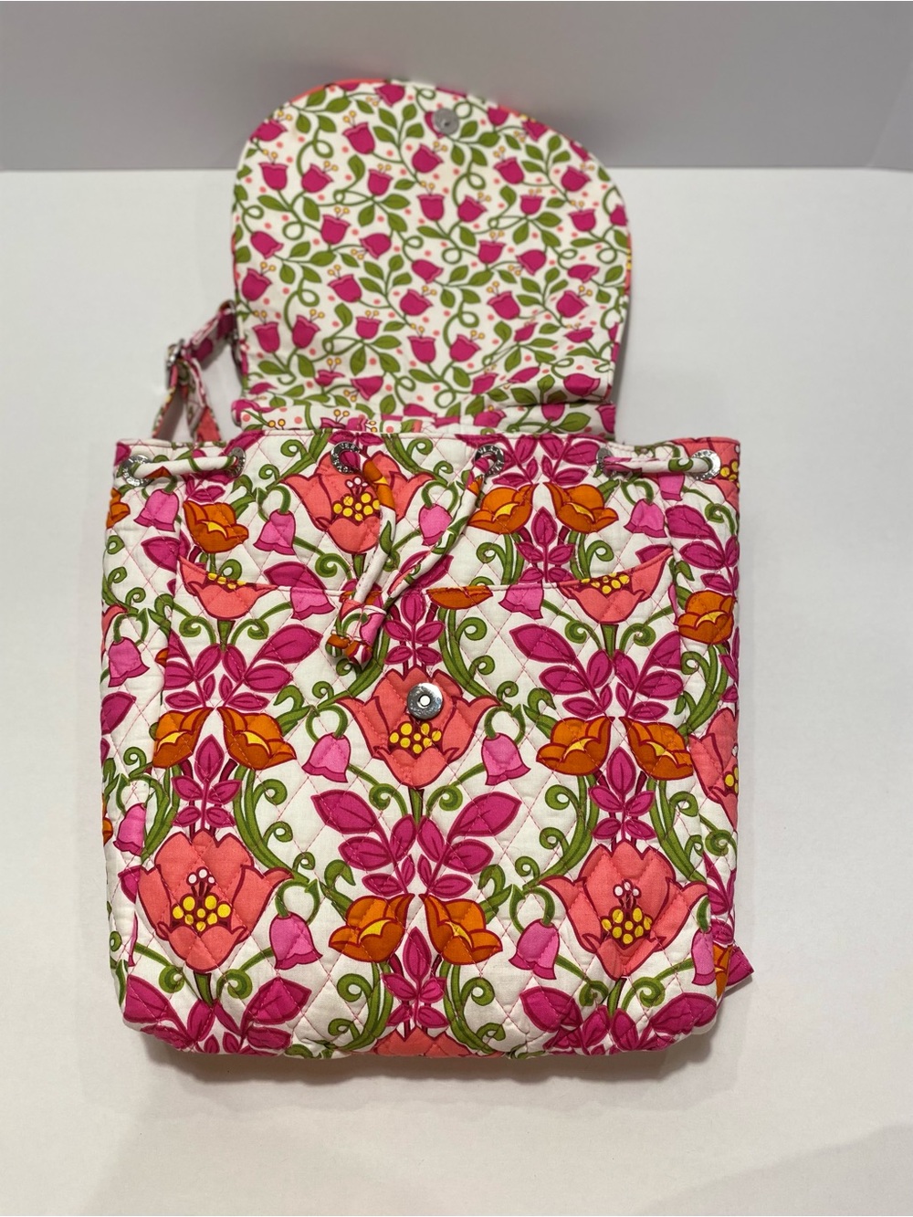 Vera Bradley Backpack/Crossbody in Lilli Belle NWOT RARE VINTAGE - Picture 3 of 11